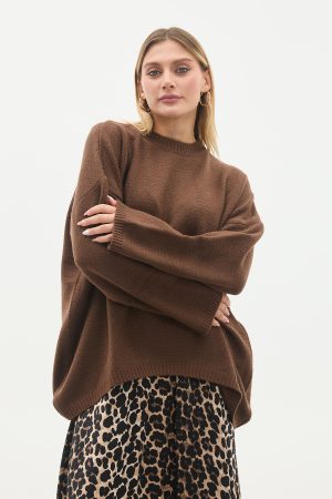 bisiklet yaka oversize basic triko kazak 144164.jpg