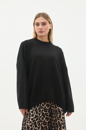 bisiklet yaka oversize basic triko kazak 144167.jpg