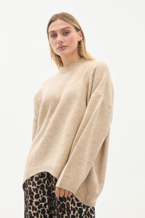 bisiklet yaka oversize basic triko kazak 144170.jpg