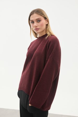 bisiklet yaka oversize basic triko kazak 144182.jpg