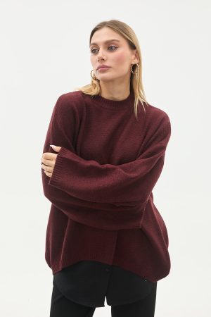 bisiklet yaka oversize basic triko kazak 144183.jpg