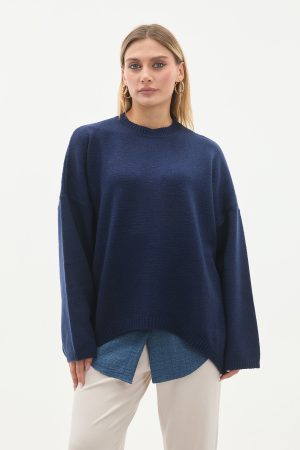 bisiklet yaka oversize basic triko kazak 144186.jpg