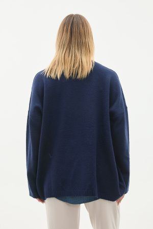 bisiklet yaka oversize basic triko kazak 144187.jpg