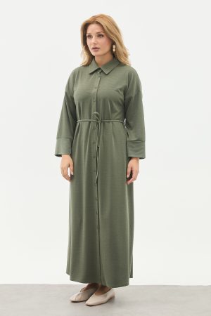 dugmeli bel ipli tam boy kap elbise 144135.jpg