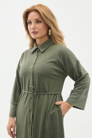 dugmeli bel ipli tam boy kap elbise 144137.jpg