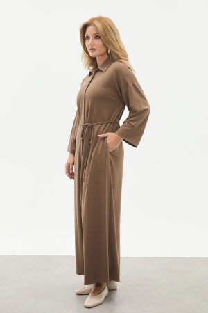 dugmeli bel ipli tam boy kap elbise 144141.jpg