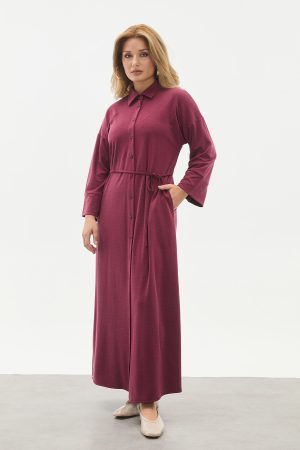 dugmeli bel ipli tam boy kap elbise 144142.jpg