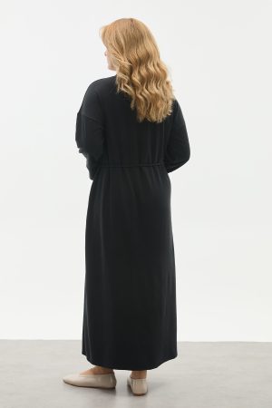 dugmeli bel ipli tam boy kap elbise 144148.jpg