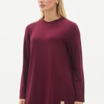 kristal bisiklet yaka armalı uzun tunik