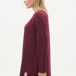 kristal bisiklet yaka armalı uzun tunik