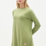 kristal bisiklet yaka armalı uzun tunik