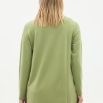 kristal bisiklet yaka armalı uzun tunik