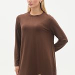 kristal bisiklet yaka armalı uzun tunik