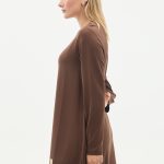 kristal bisiklet yaka armalı uzun tunik