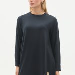 kristal bisiklet yaka armalı uzun tunik