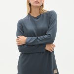 kristal bisiklet yaka armalı uzun tunik