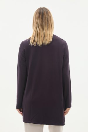 kristal bisiklet yaka armalı uzun tunik