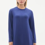 kristal bisiklet yaka armalı uzun tunik