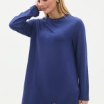 kristal bisiklet yaka armalı uzun tunik