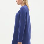 kristal bisiklet yaka armalı uzun tunik