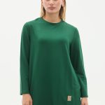 kristal bisiklet yaka armalı uzun tunik