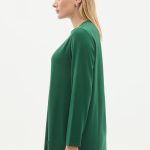 kristal bisiklet yaka armalı uzun tunik