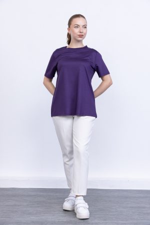 kristal likrali kisa kollu bisiklet yaka rahat kalip penye t shirt bluz iclik 143181 1.jpg