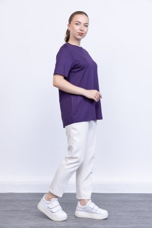 kristal likrali kisa kollu bisiklet yaka rahat kalip penye t shirt bluz iclik 143182 1.jpg