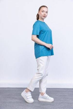 kristal likrali kisa kollu bisiklet yaka rahat kalip penye t shirt bluz iclik 143196 1.jpg