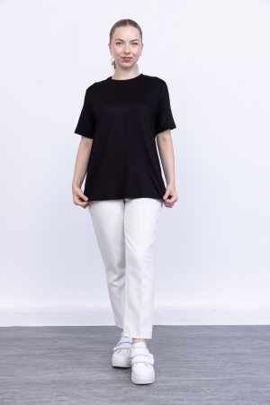 kristal likrali kisa kollu bisiklet yaka rahat kalip penye t shirt bluz iclik 143201 1.jpg