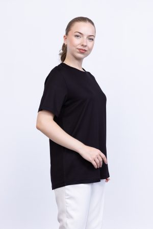 kristal likrali kisa kollu bisiklet yaka rahat kalip penye t shirt bluz iclik 143204 1.jpg