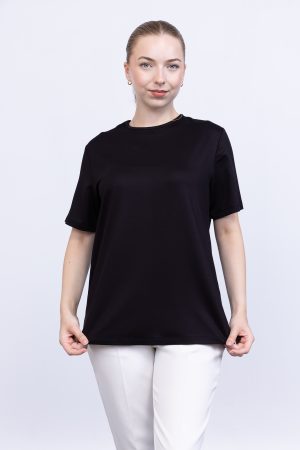 kristal likrali kisa kollu bisiklet yaka rahat kalip penye t shirt bluz iclik 143207 1.jpg