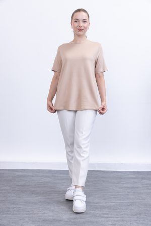 kristal likrali kisa kollu bisiklet yaka rahat kalip penye t shirt bluz iclik 143229 1.jpg