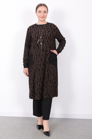 rahat mevsimlik gunluk burumcuk kumas desenli cepli kolyeli spor tunik 142581.jpg