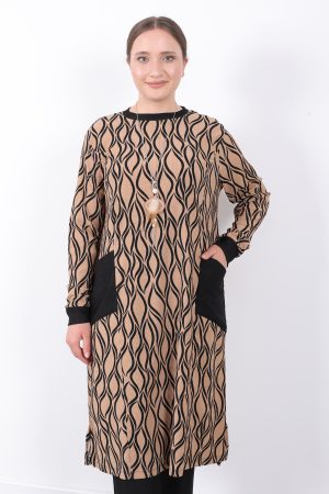 rahat mevsimlik gunluk burumcuk kumas desenli cepli kolyeli spor tunik 142585.jpg