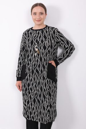 rahat mevsimlik gunluk burumcuk kumas desenli cepli kolyeli spor tunik 142589.jpg