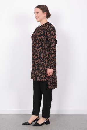 yazlik rahat kalip burumcuk kumas leopar desen ikili takim lastikli pantolon bol kesim tunik 142660.jpg