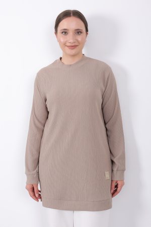 bürümcük kısa armalı spor tunik