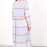 keten Çizgili elbise