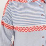 keten Çizgili elbise