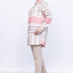 keten Çizgili yazlık kadın gömlek