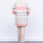 keten Çizgili yazlık kadın gömlek