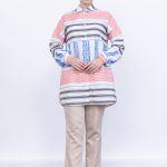 keten Çizgili yazlık kadın gömlek