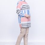 keten Çizgili yazlık kadın gömlek