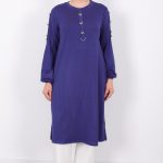 kristal gold fiyonk düğmeli tunik