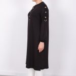 kristal gold fiyonk düğmeli tunik