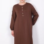 kristal gold fiyonk düğmeli tunik