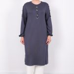 kristal gold fiyonk düğmeli tunik