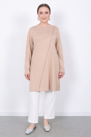 kristal nervür tunik