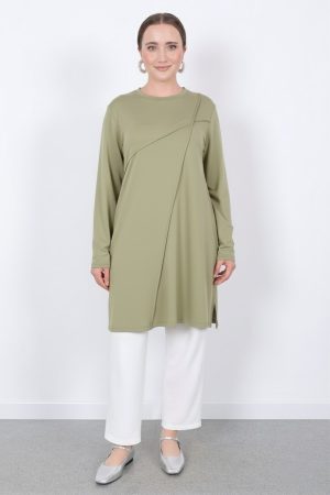 kristal nervür tunik